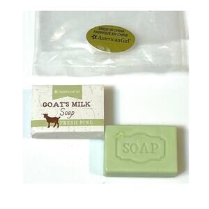 NEW American Girl GOAT’S MILK BAR SOAP Fresh Pine Green Bath Doll Toy Accessory